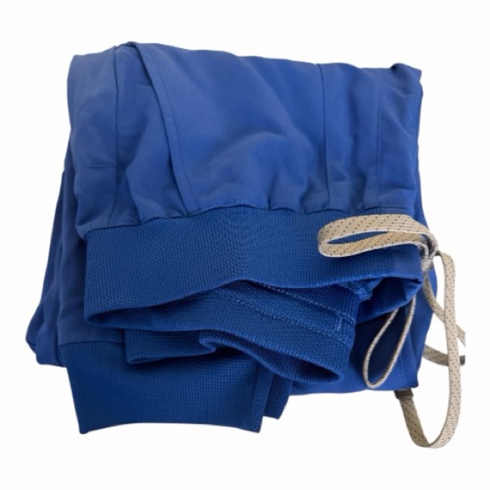 Fabletics Cobalt Blue Joggers with Light Gray Drawstring